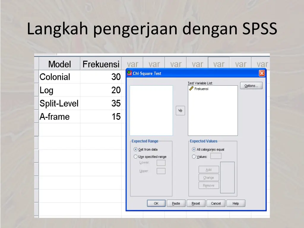 langkah pengerjaan dengan spss