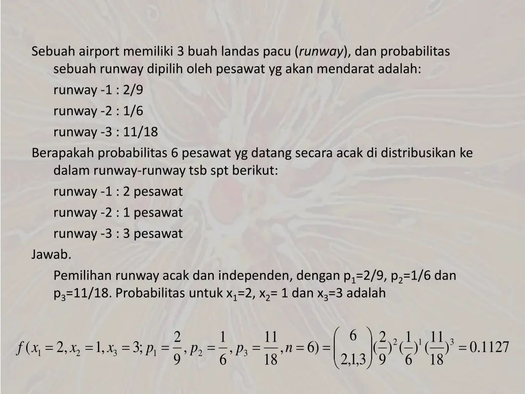 sebuah airport memiliki 3 buah landas pacu runway
