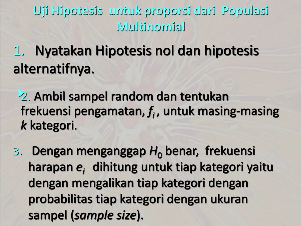 uji hipotesis untuk proporsi dari populasi