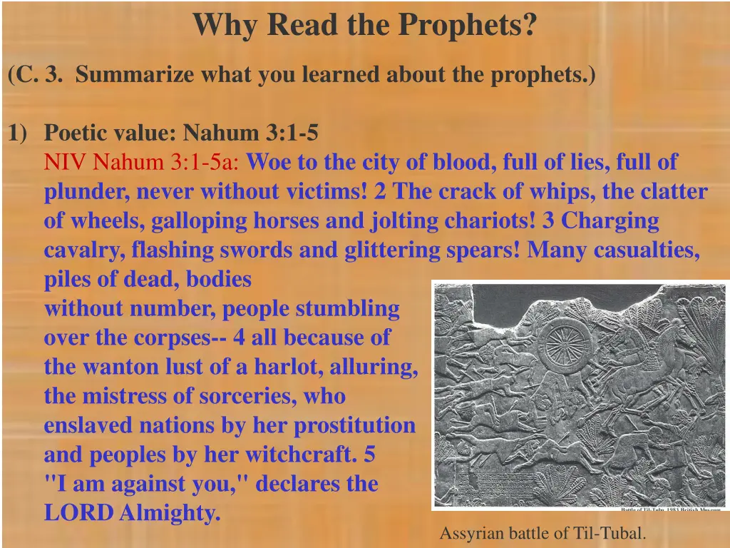 why read the prophets