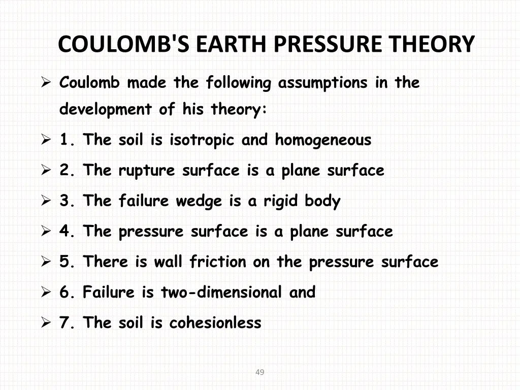 coulomb s earth pressure theory