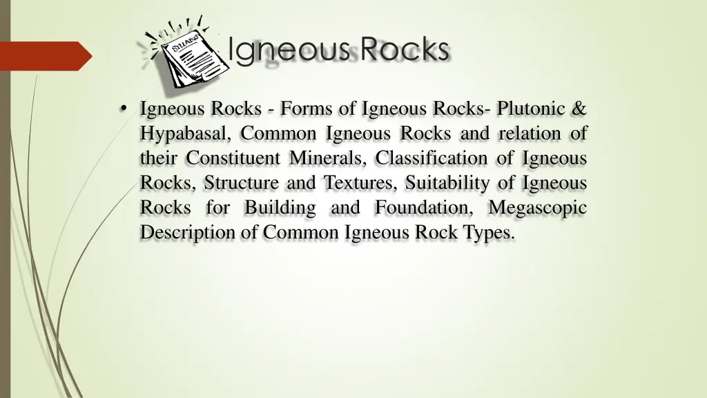 igneous rocks 1