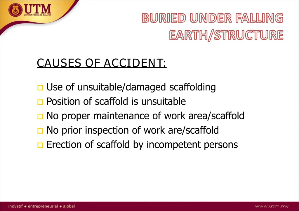 buried under falling earth structure 1