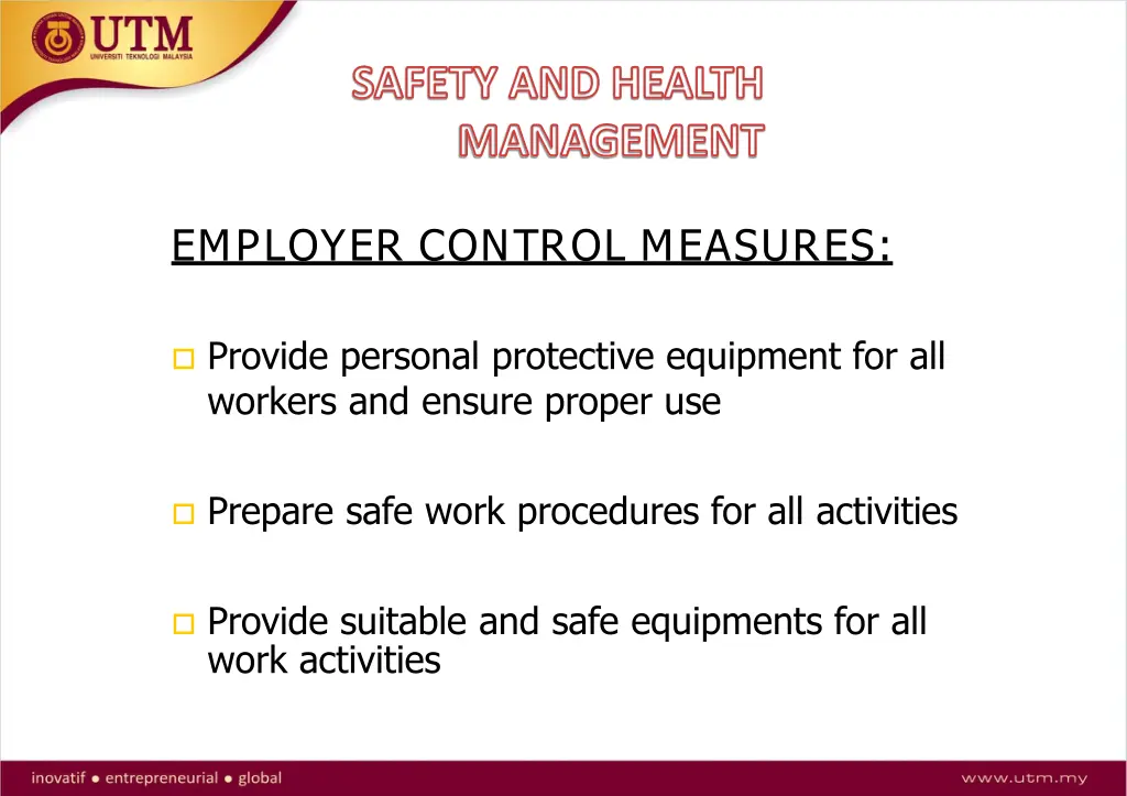 safety and health management 3