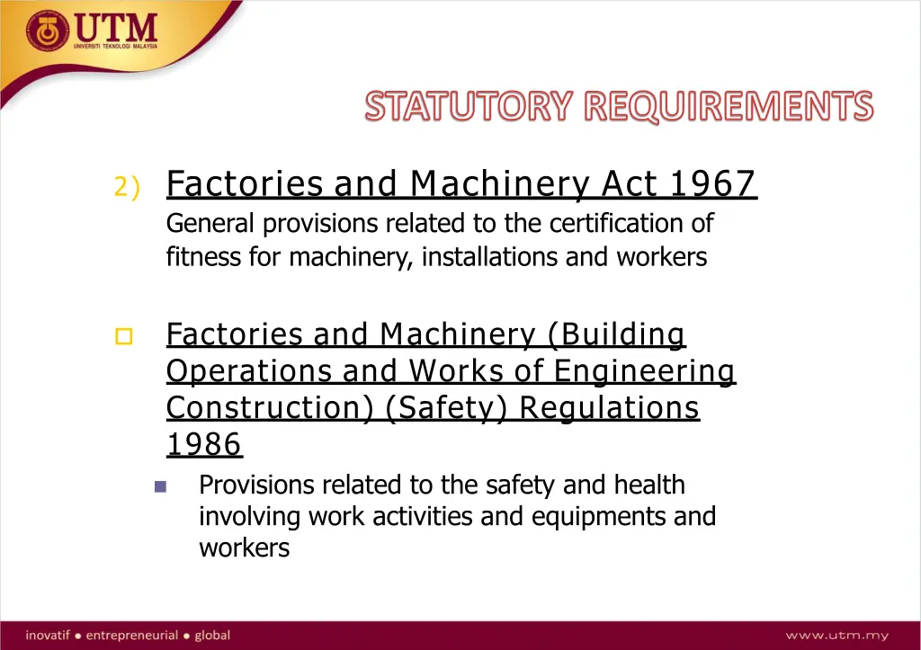 statutory requirements 2