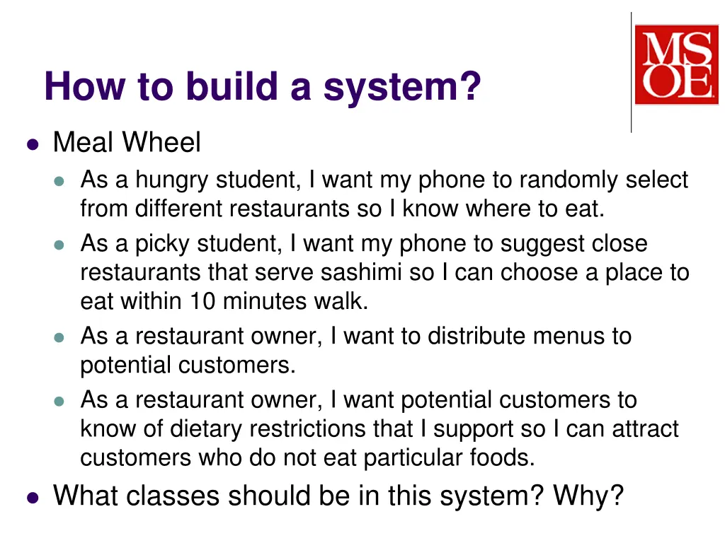 how to build a system