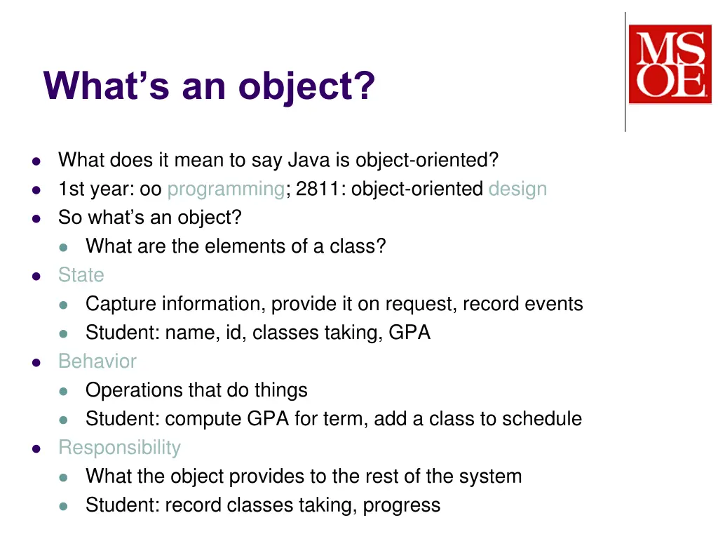 what s an object