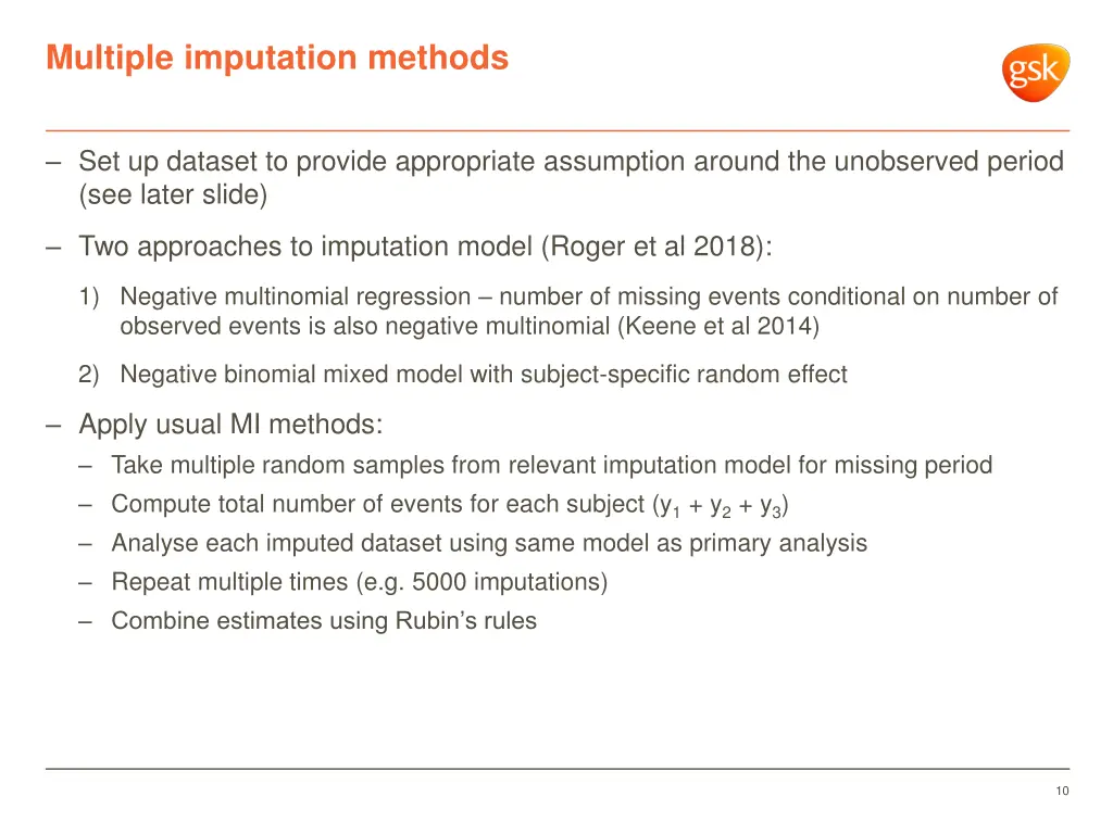 multiple imputation methods
