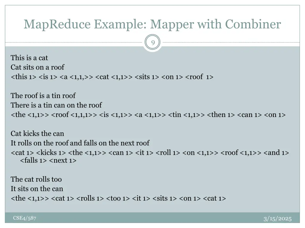mapreduce example mapper with combiner