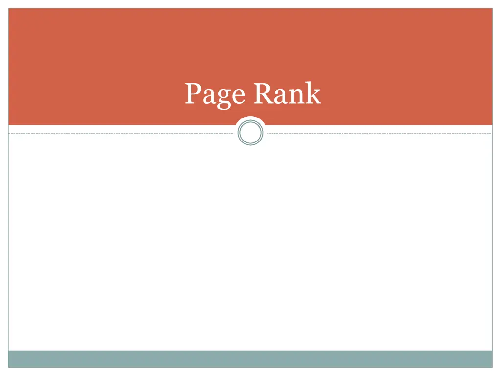 page rank
