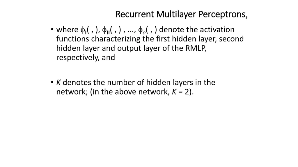 recurrent multilayer perceptrons recurrent 1