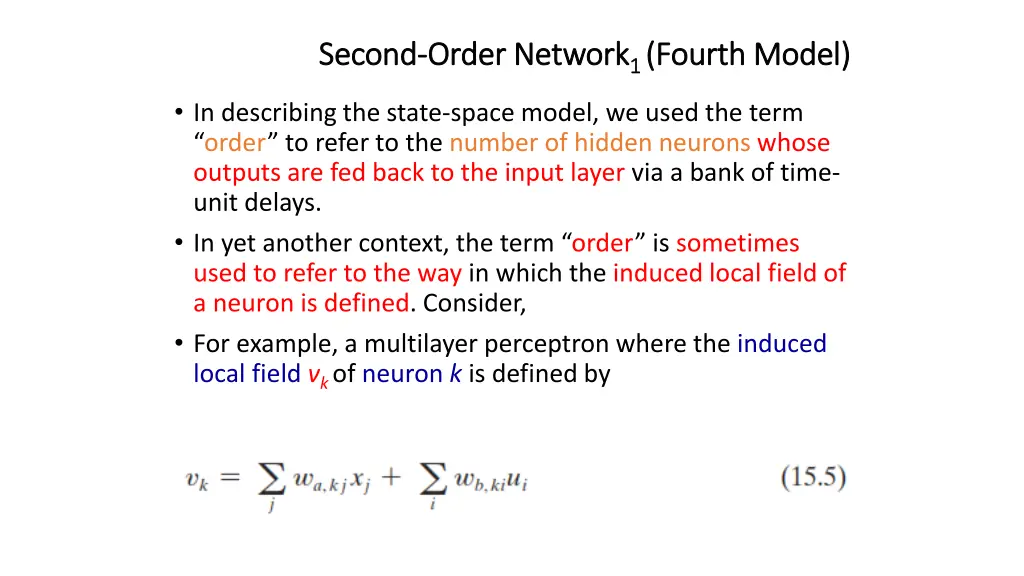 second second order network order network