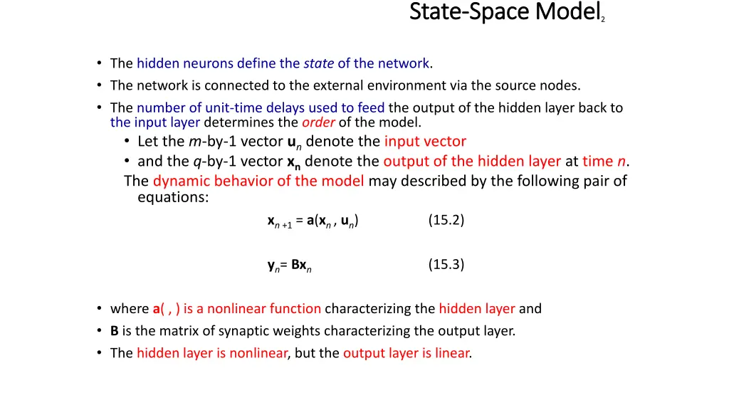 state state space model space model 2 2