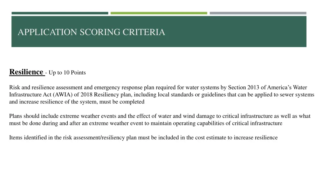 application scoring criteria 3