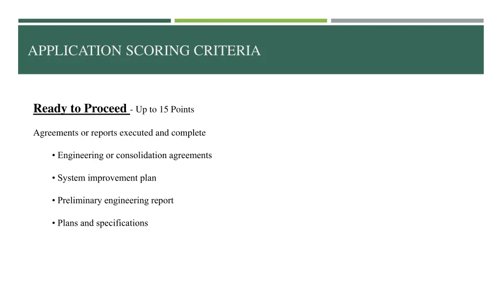 application scoring criteria 5