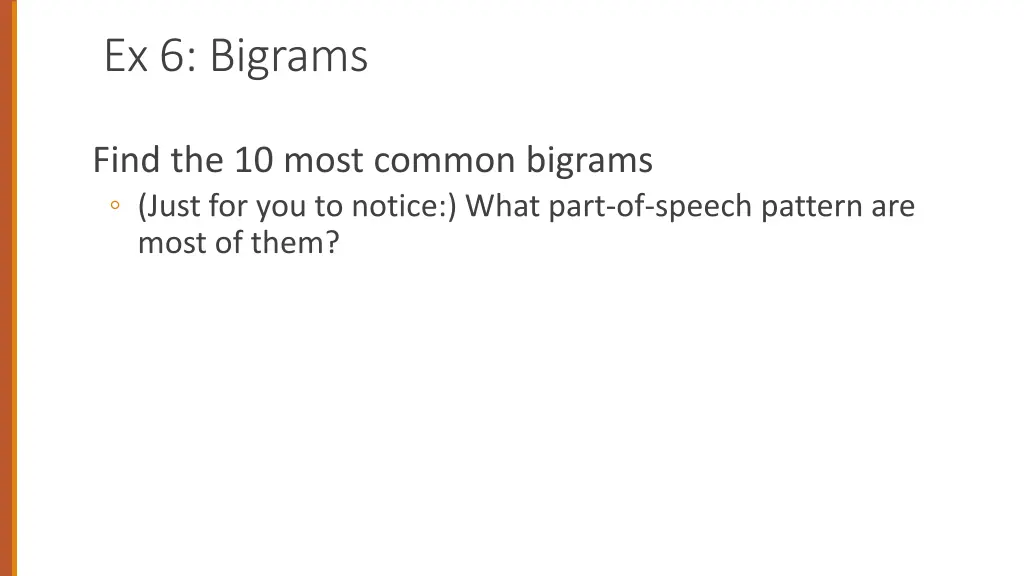 ex 6 bigrams