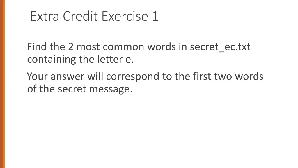extra credit exercise 1