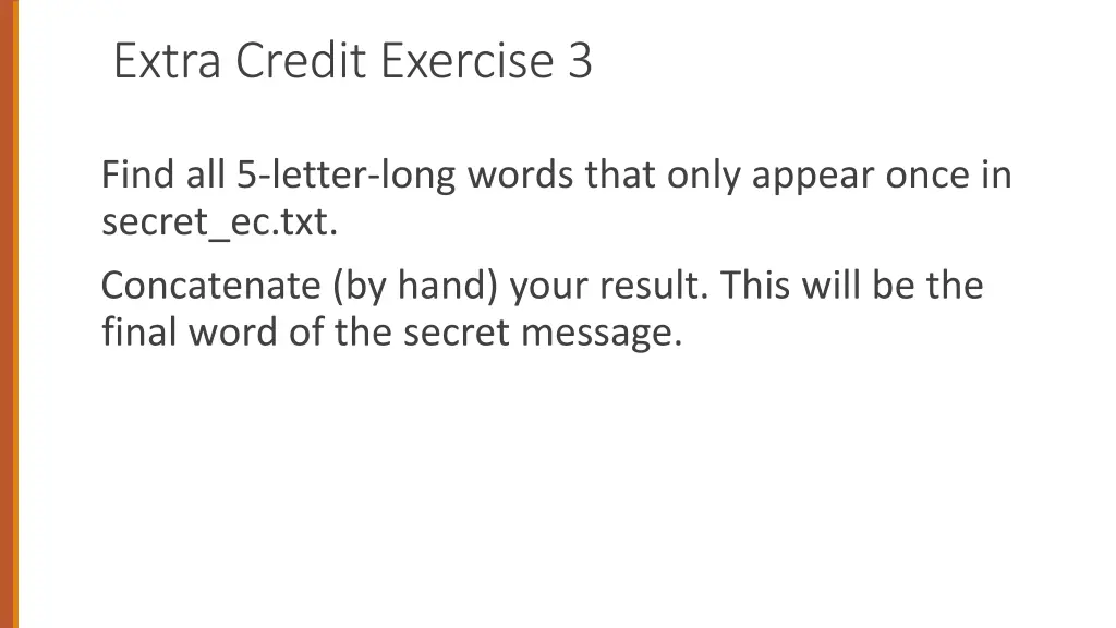 extra credit exercise 3
