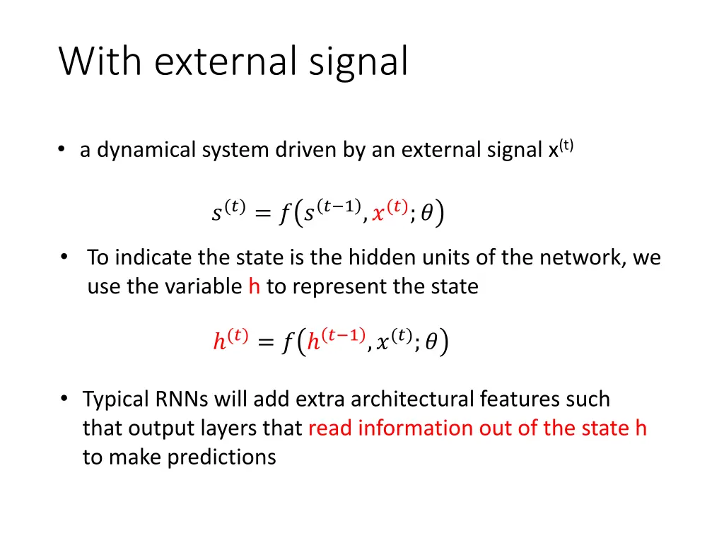 with external signal