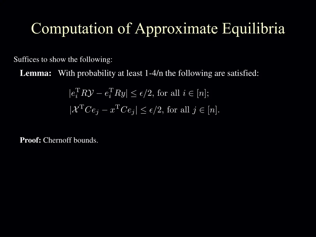 computation of approximate equilibria 1