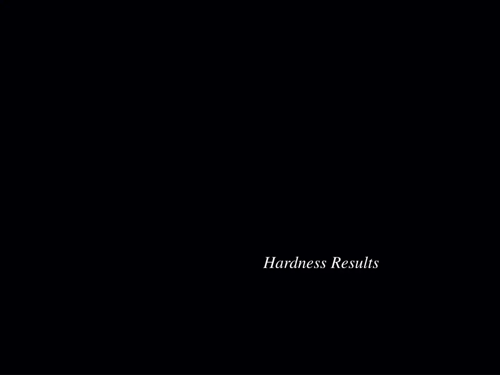 hardness results