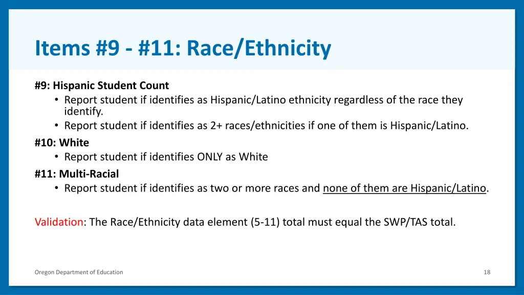 items 9 11 race ethnicity