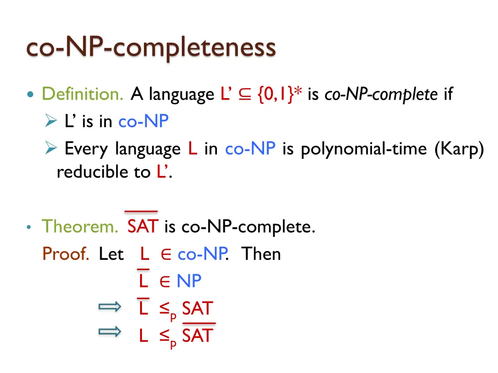 co np completeness 3