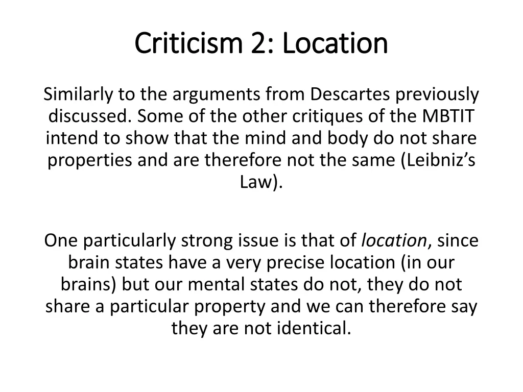 criticism 2 location criticism 2 location 1