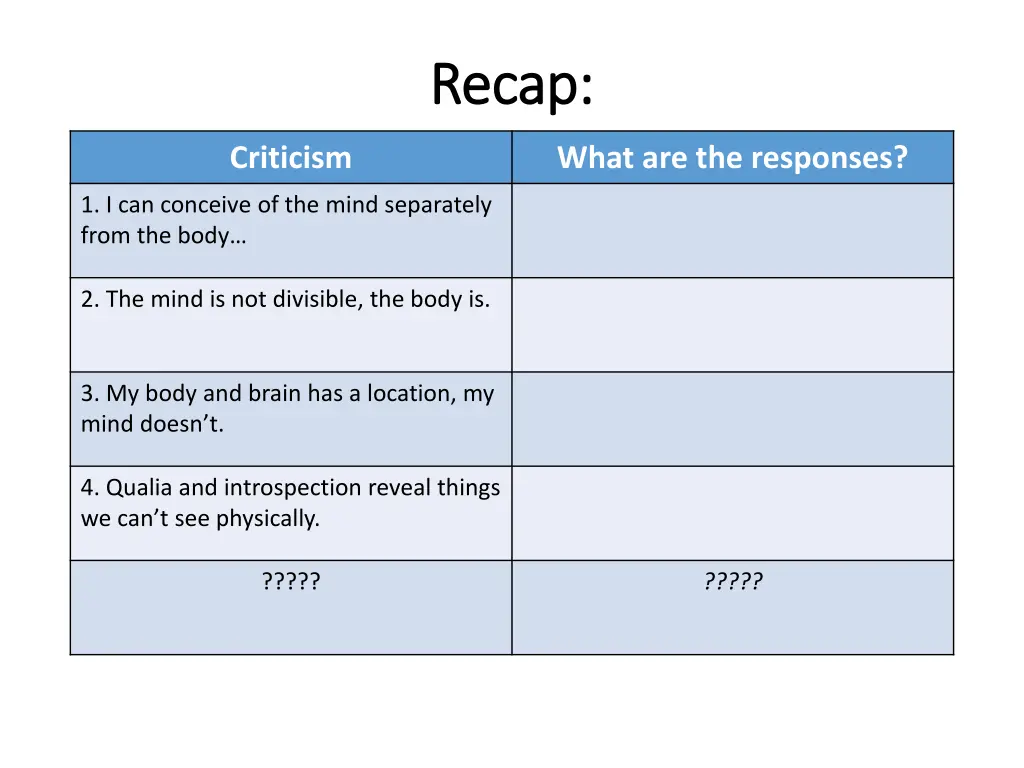 recap recap