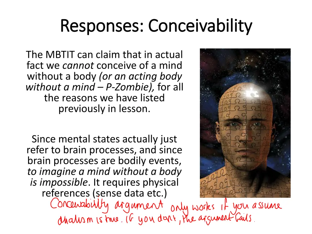 responses conceivability responses conceivability