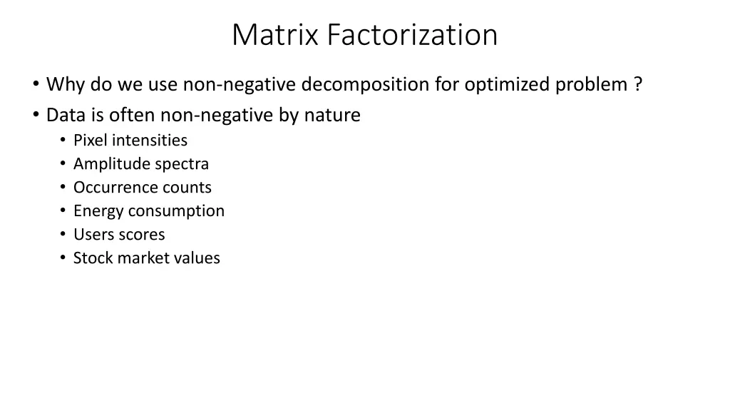 matrix factorization 5