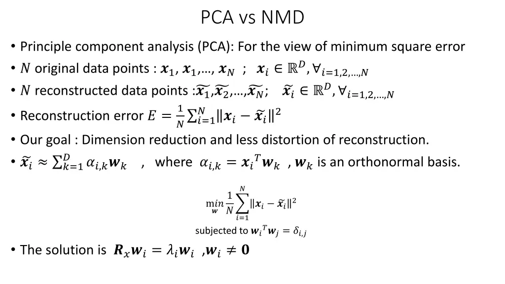 pca vs nmd 1