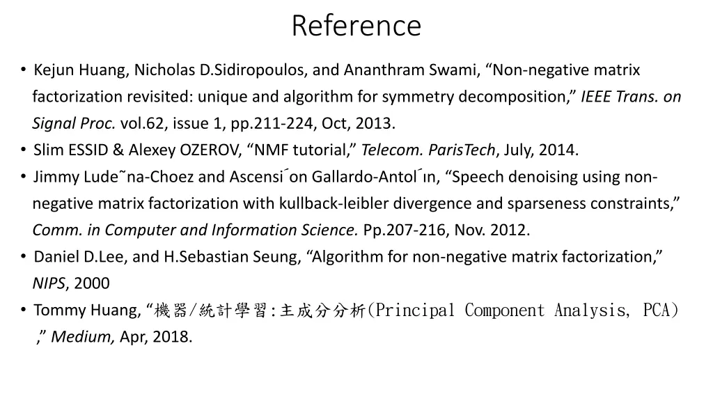 reference