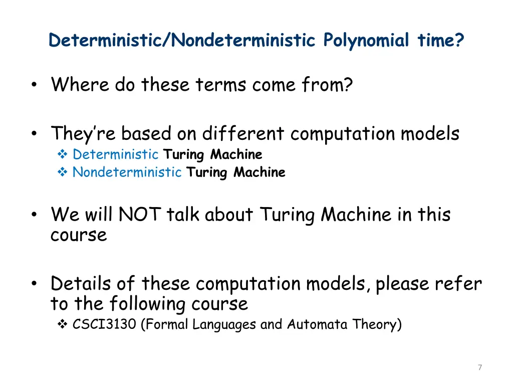 deterministic nondeterministic polynomial time