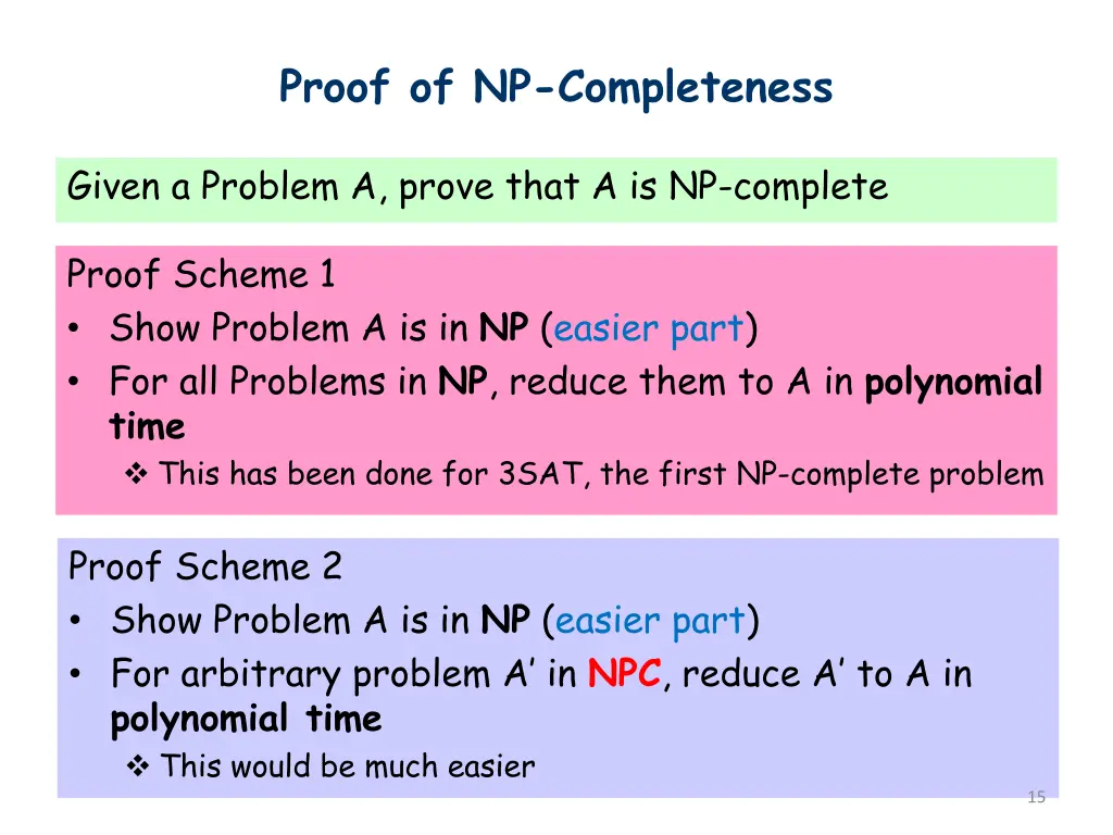 proof of np completeness