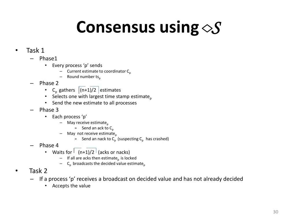 consensus using s s 2
