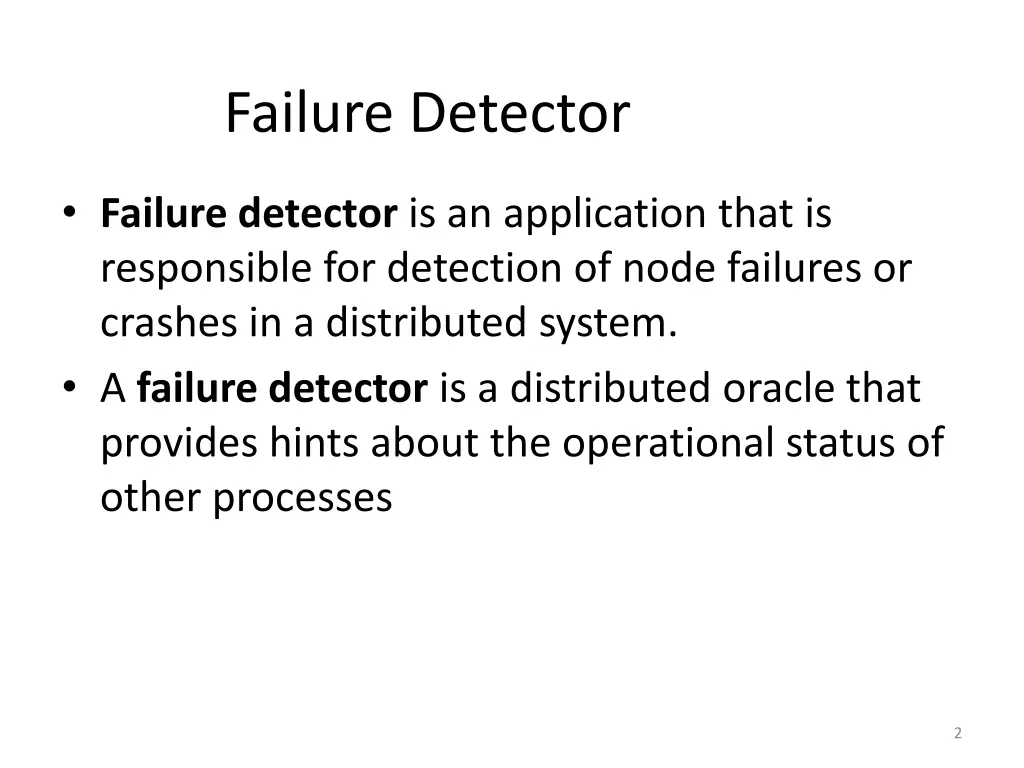 failure detector