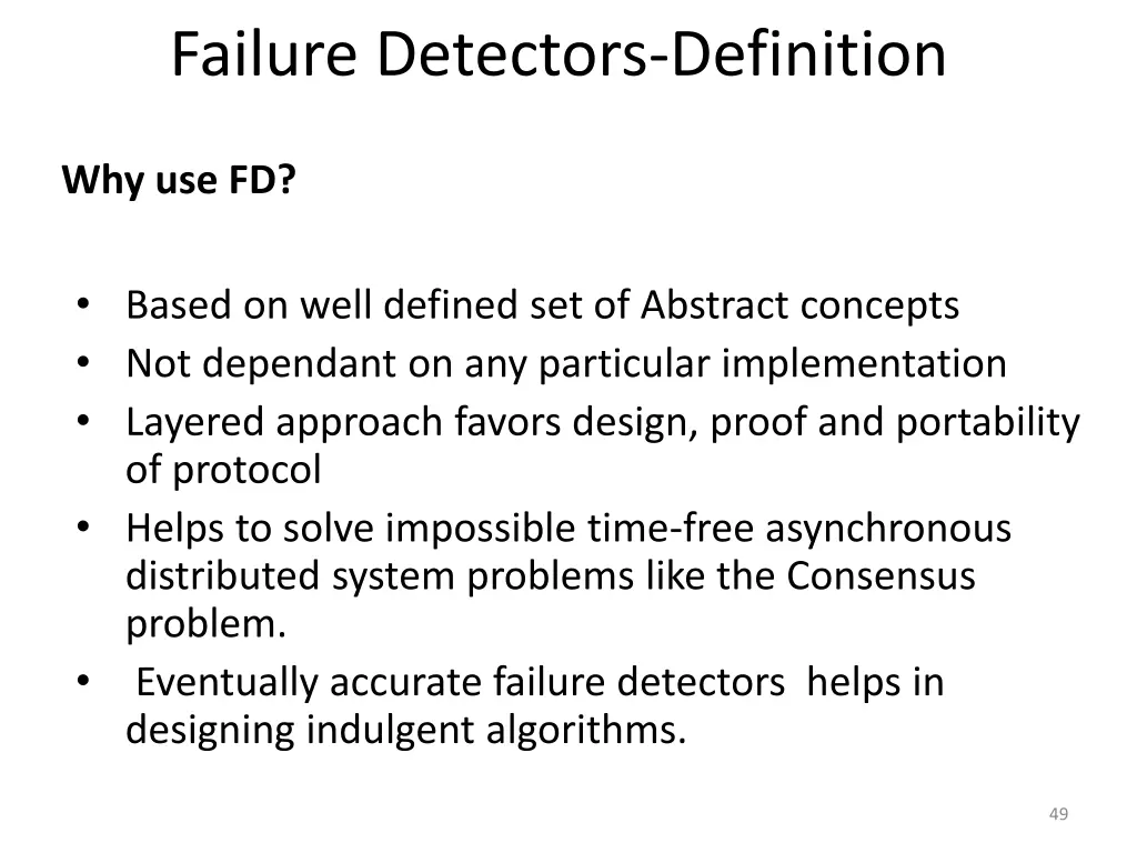 failure detectors definition