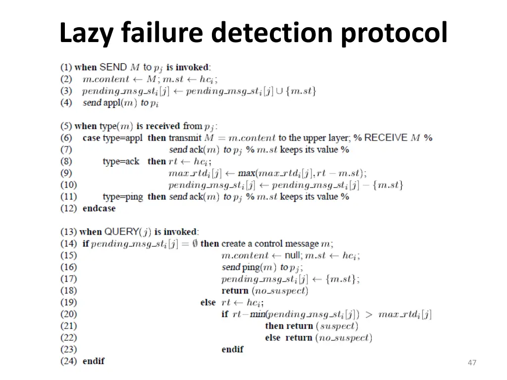 lazy failure detection protocol 1