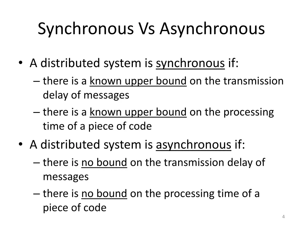 synchronous vs asynchronous