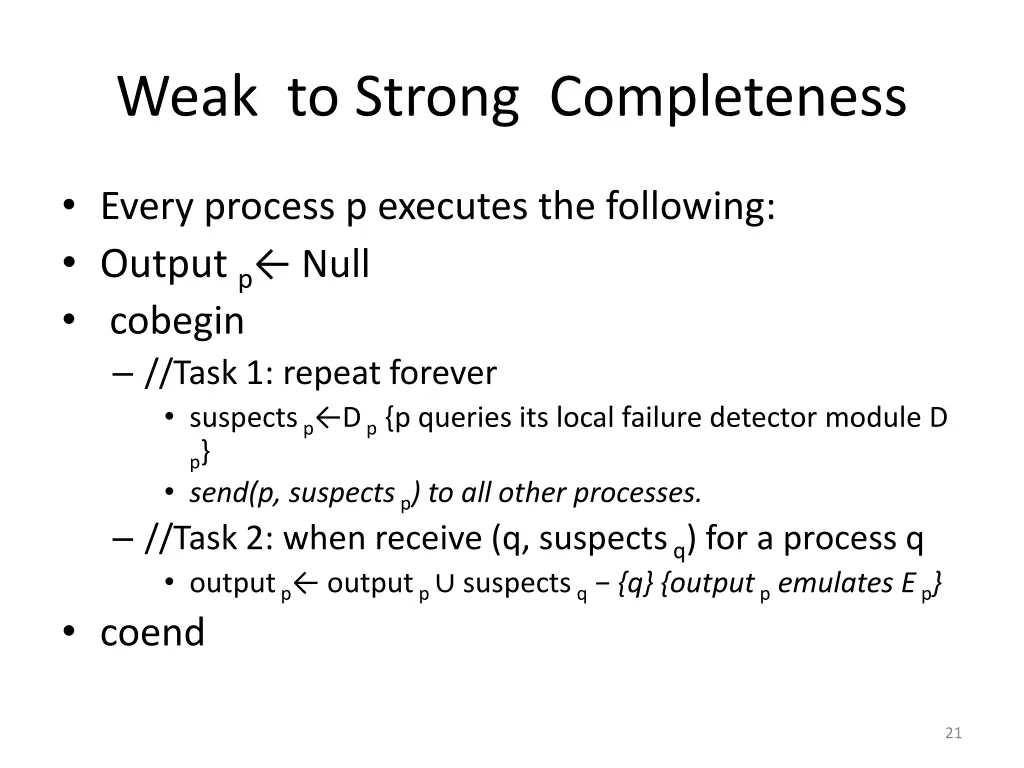 weak to strong completeness