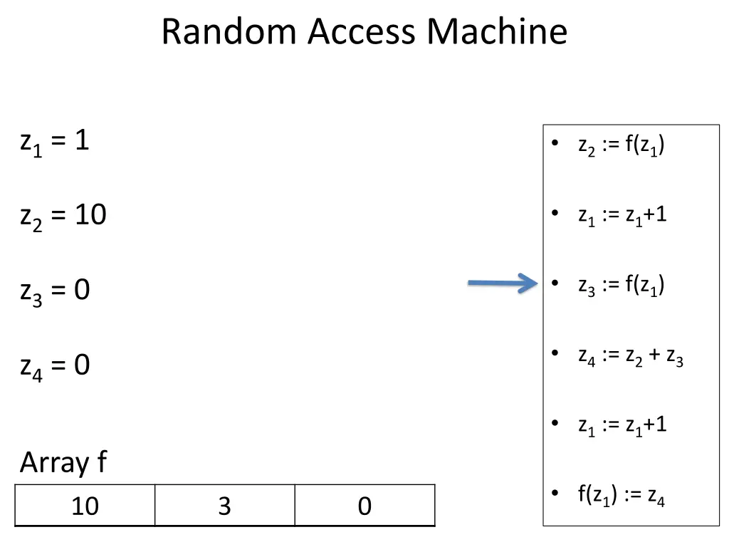 random access machine 15