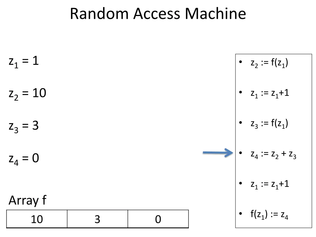 random access machine 17