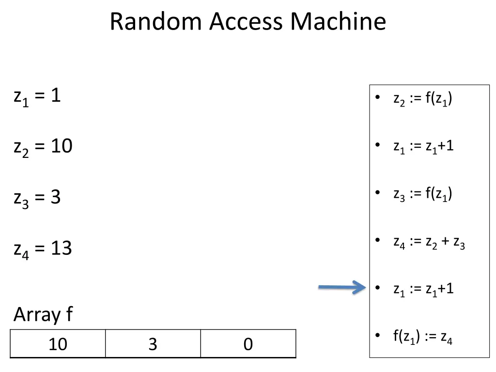 random access machine 19