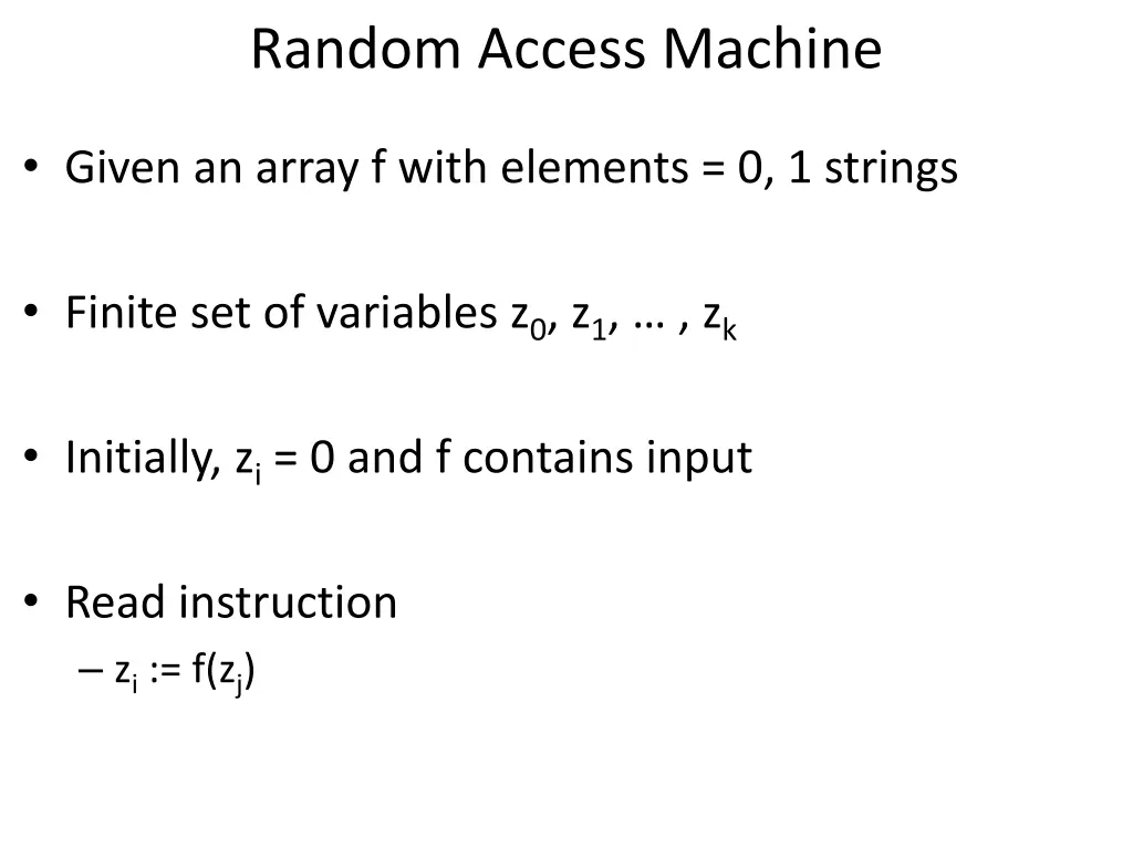 random access machine 3