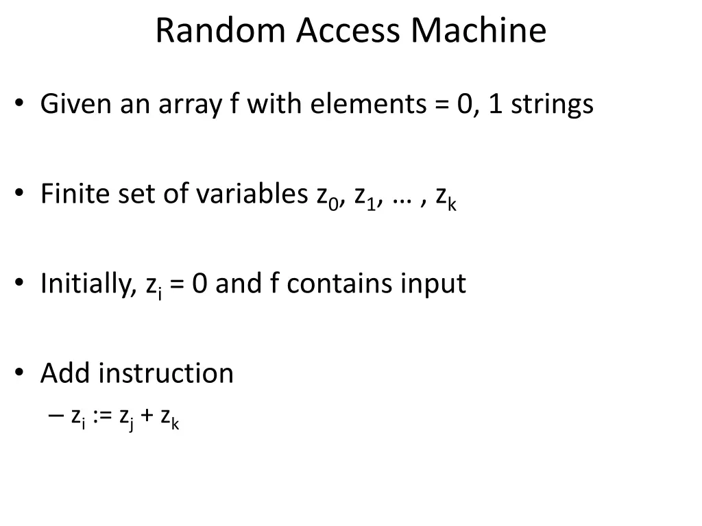 random access machine 5