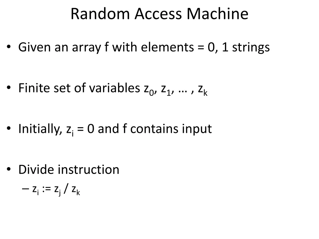 random access machine 8