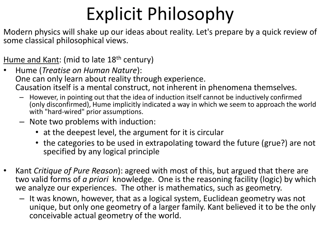 explicit philosophy