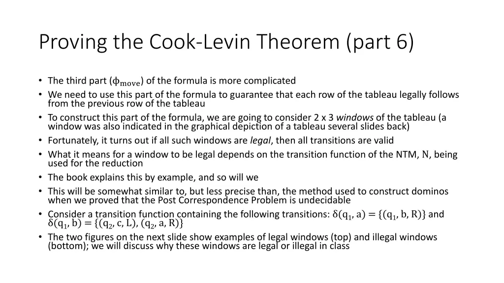 proving the cook levin theorem part 6