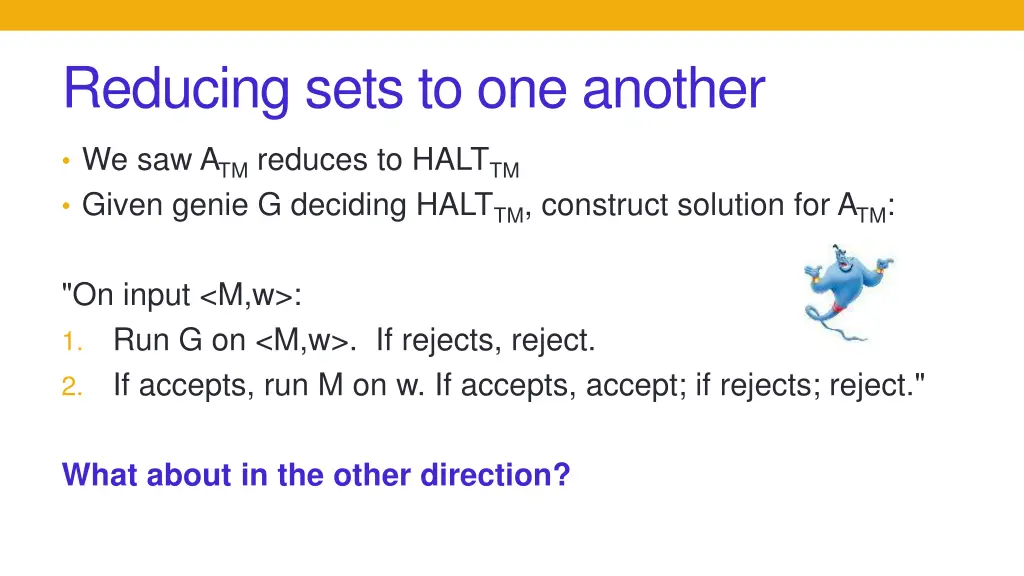 reducing sets to one another